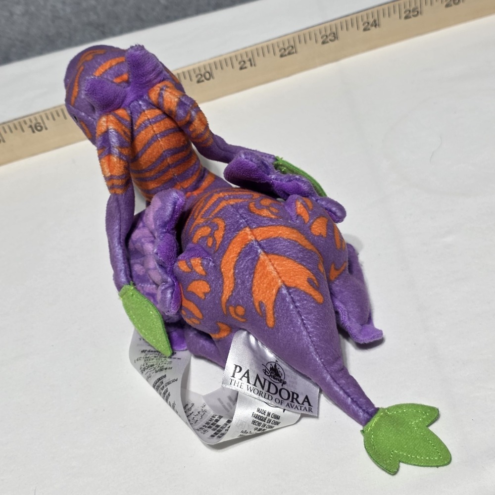Disney Parks Pandora World of Avatar Purple Orange Banshee Shoulder Plush 10" - Picture 10 of 10